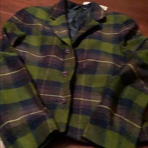 Laura Ashley Navy multi color blazer